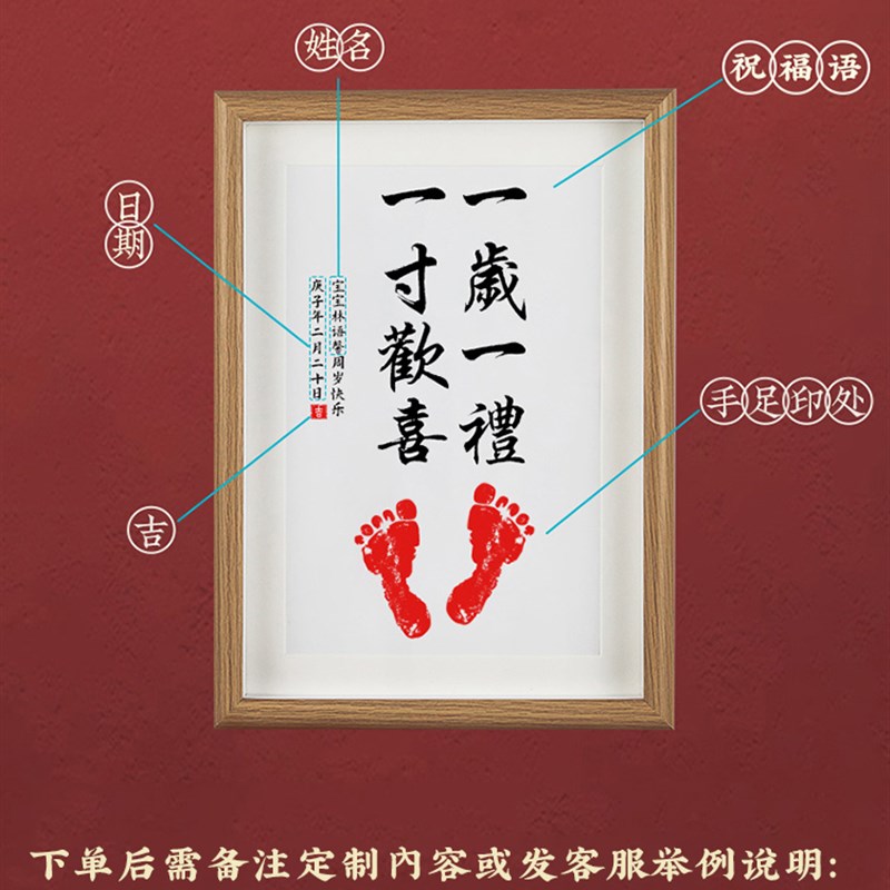 周岁生日布置装饰场景抓周道具用品F摆台礼物套装礼摆件女宝宝牛