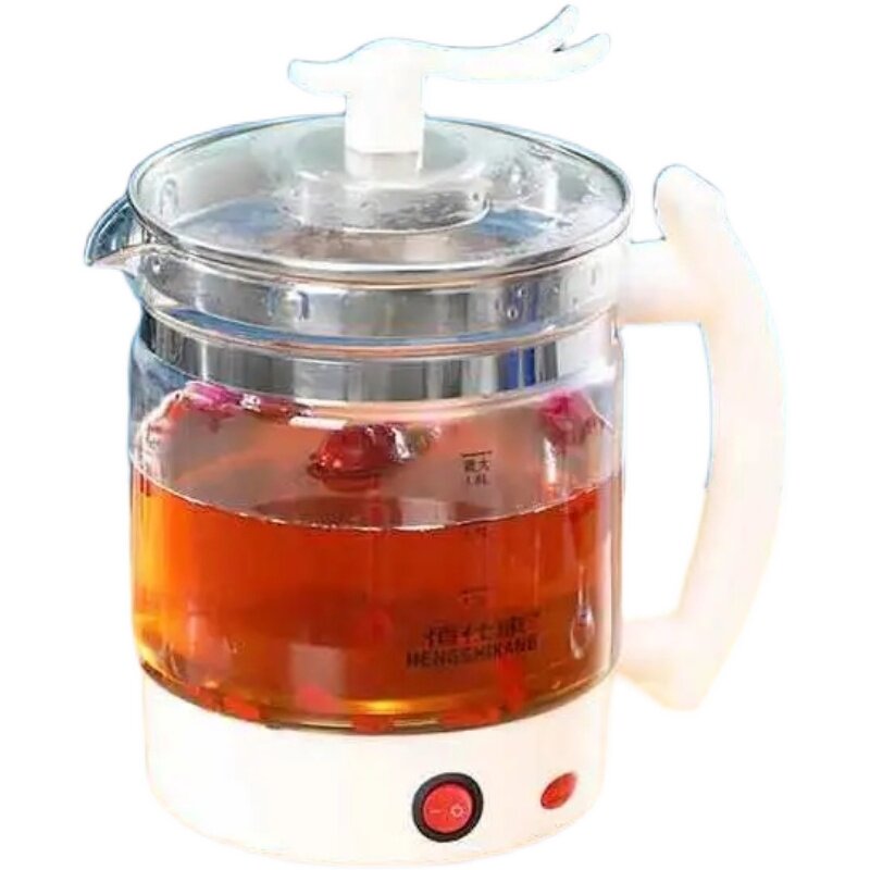 养生壶家用1.8L大容量加厚玻璃多功能一体电热水壶煮花茶烧水壶