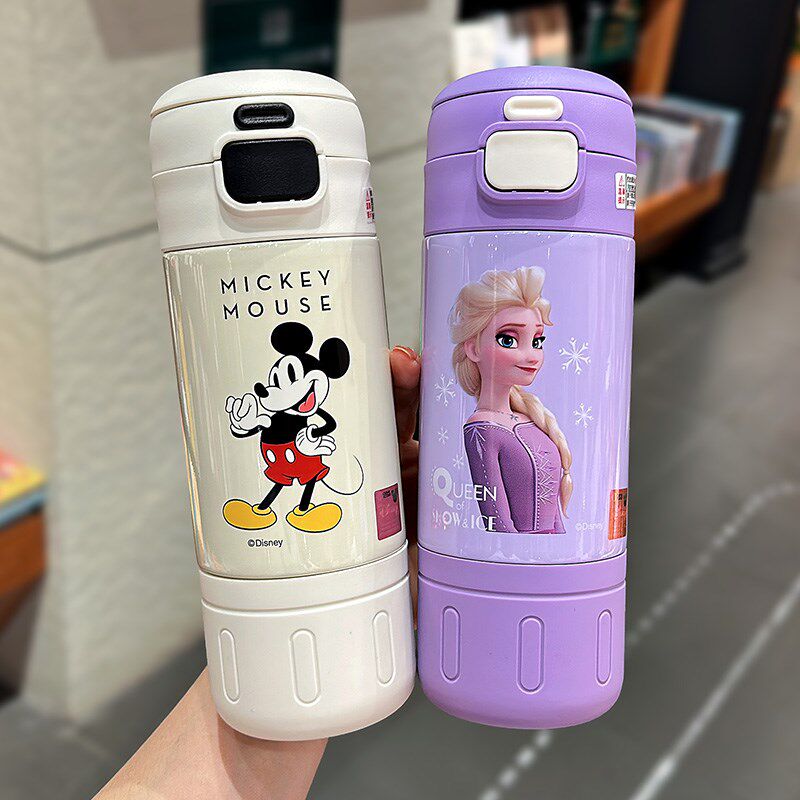 可爱儿童保温杯吸管直饮两用316不锈钢防摔男女生上学专用水杯