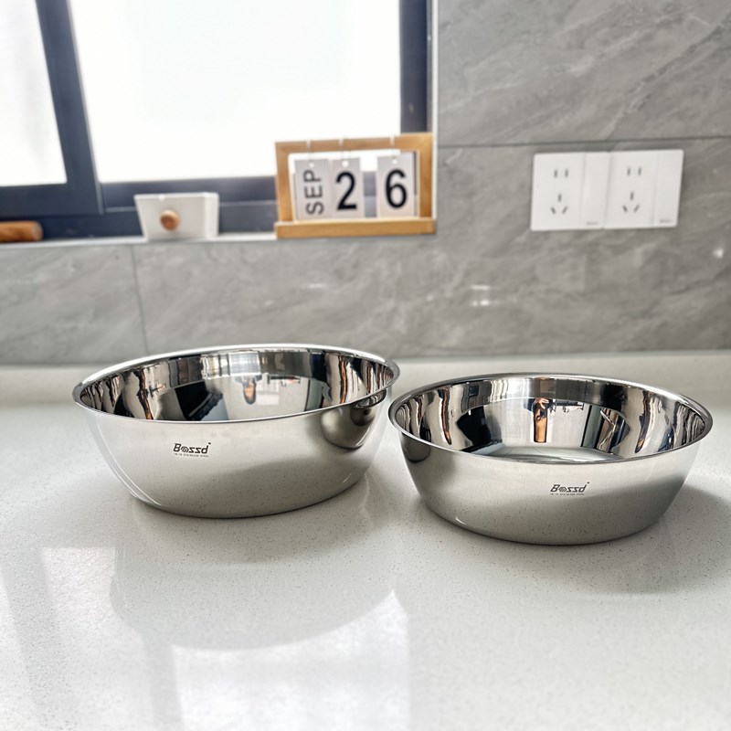 德国18/10不锈钢 Bossrd  加厚洗菜盆和面盆调料盆料理盆24cm/28c
