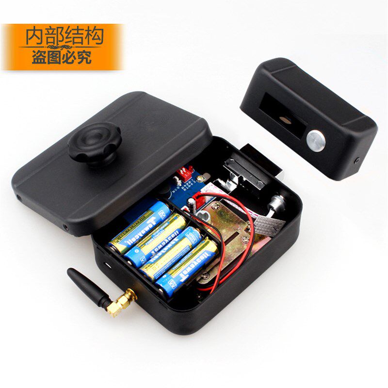 免布线遥控无线门禁指纹密码刷卡锁家用防盗出租屋大铁门智能锁,电子/电工,电控锁,淘宝优惠券,粉丝福利购,淘宝优惠卷