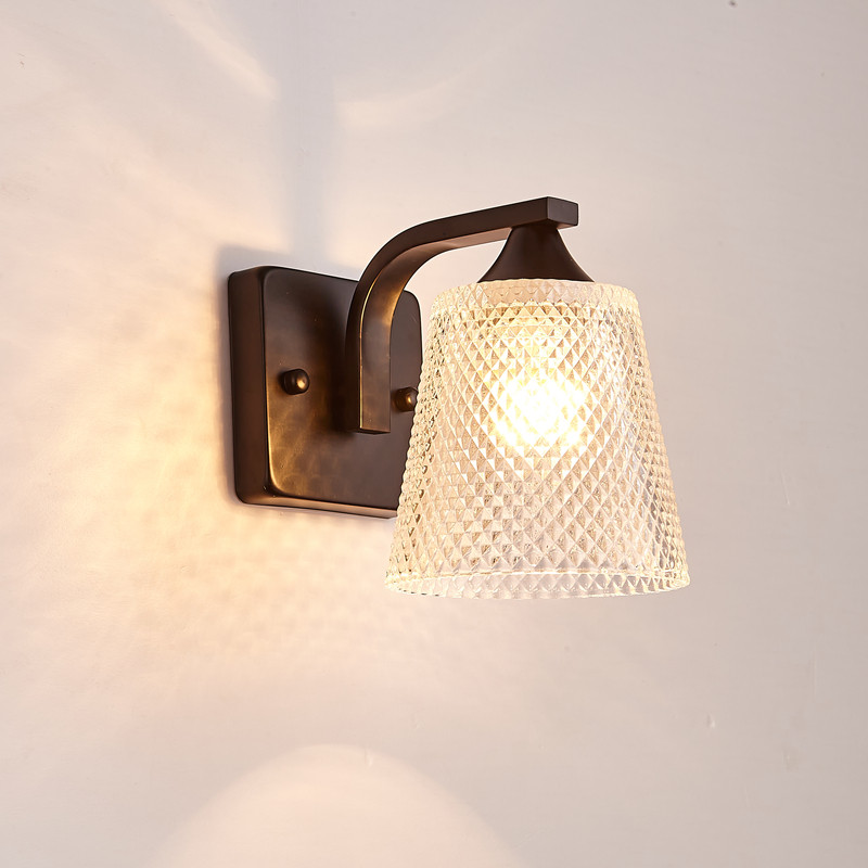 壁灯现代卧室简约带开关床头灯透明灯罩LED客厅背景墙壁灯楼梯灯,家装灯饰光源,壁灯,淘宝优惠券,粉丝福利购,淘宝优惠卷