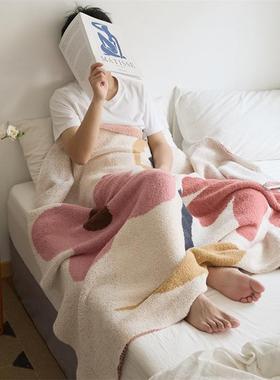 A9DWH47花间来信｜设计师款半边绒针毛毯公沙室发办午睡毯子织夏