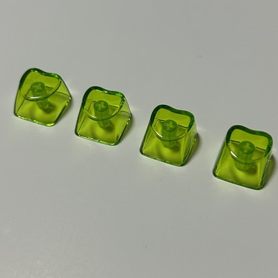 PC材质全透十字菊花爱心1U机械键