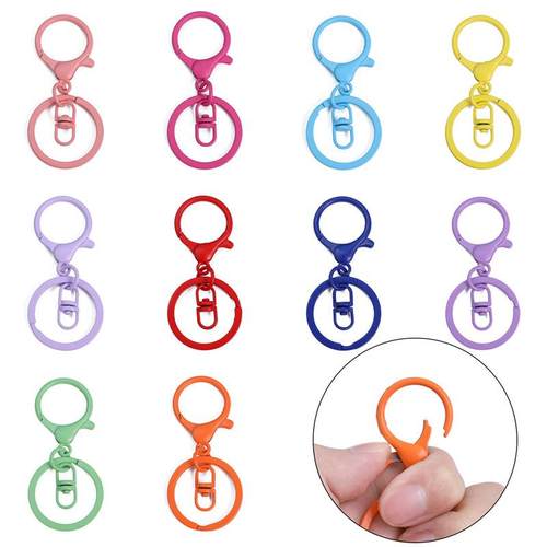 彩色烤漆三件套小龙虾扣手工自制手机链挂包饰品配饰材料配件