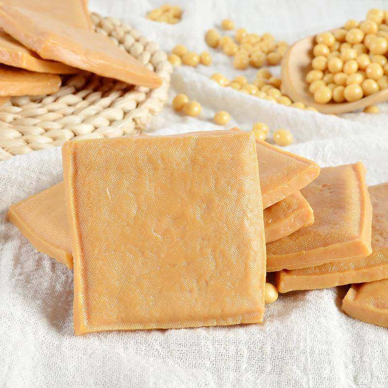 PVC仿真食物仿真豆干模型恶搞餐厨道具假豆腐干过家家玩具