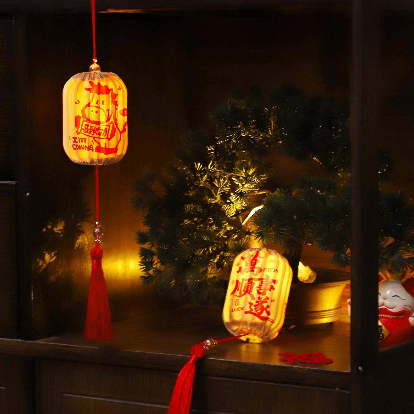 春节元旦小灯笼新款2026成品花灯户外店铺商场装饰氛围布置小挂饰