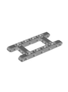 乐高LEGO零件4540797 64178 浅灰色 5x11带孔架框 SPIKE零配件EV3