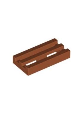 乐高/LEGO积木零件 6228922 2412 30244 深橙色 1x2 格栅板