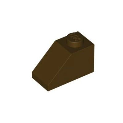 乐高/LEGO零件 4518557 3040 6270 深棕色 1x2 斜坡面砖