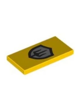 乐高/LEGO 6521205 87079pb1509 黄色2x4光面板印刷件 三叉戟标志
