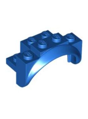 乐高/LEGO积木配件 6219820 35789 蓝色 2x4x2 跑车轮眉