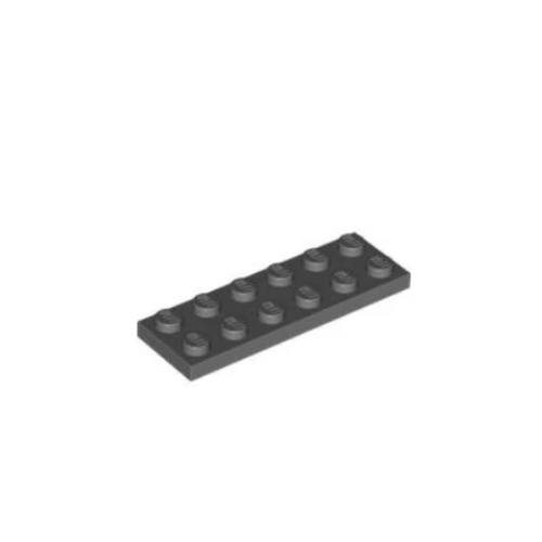 乐高/LEGO积木零件 4211002 3795 深灰色 2x6 基础板