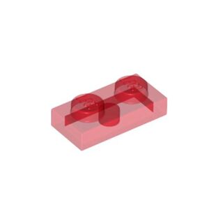 乐高/LEGO 3023 6514003 1x2基础板 透明红色 4201019 6240212