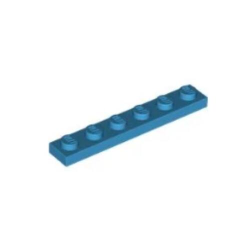 乐高/LEGO积木零件 6151657 3666 6089833 深湖蓝色 1x6 基础板