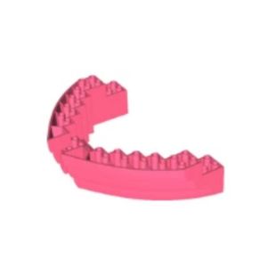 乐高/LEGO零件 6259781 64645 14740 珊瑚红色 16x12 船头壳船体