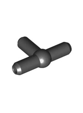 乐高/LEGO积木零件 6104209 4697 黑色 气动 电气 三通 T型连接件