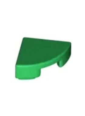 乐高/LEGO零件 6150607 25269 绿色 1x1 1/4圆光面板 48410