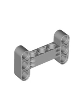 乐高/LEGO积木零配件 6055519 14720 浅灰色 3x5 H形带孔架框