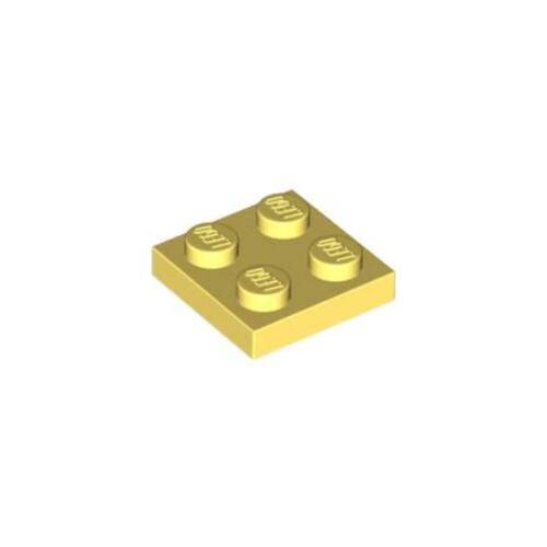 乐高/LEGO积木零件 6316265 3022 94148 亮浅黄色 2x2 基础板