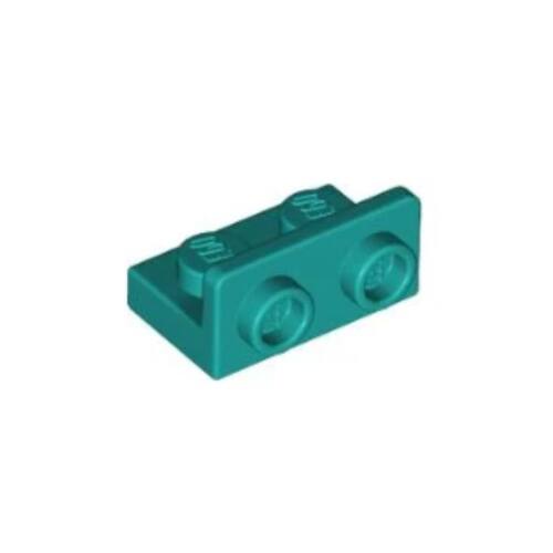 乐高/LEGO积木零件 6373576 99780 蓝绿色 1x2 反向托架壁板