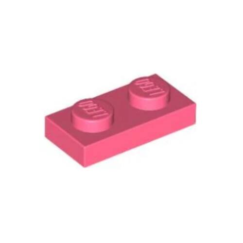 乐高/LEGO积木零件 6258094 3023 6225 28653 珊瑚红色 1x2基础板
