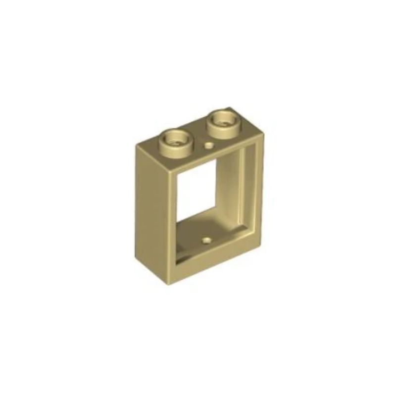 乐高/LEGO零件 4578107 60592 6387150 米色 1x2x2 窗框 79128