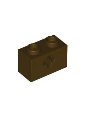 乐高/LEGO积木零件 6272144 32064 31493 深棕色 1x2带轴孔砖