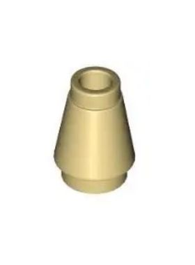 乐高/LEGO积木零配件 4529237 4589 59900 15551 米色 1x1 圆锥