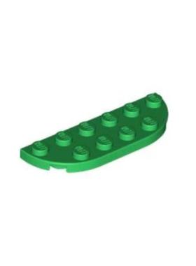 乐高/LEGO积木零配件 6133852 18980 绿色 2x6 扇形板