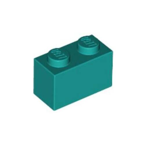 乐高/LEGO零件 6217659 3004  93792 4121500 蓝绿色 1x2 基础砖