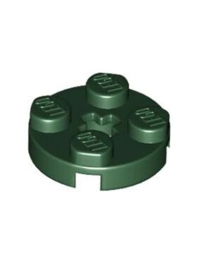 乐高/LEGO积木零件 6035029 4032 深绿色 2x2 带孔圆形板