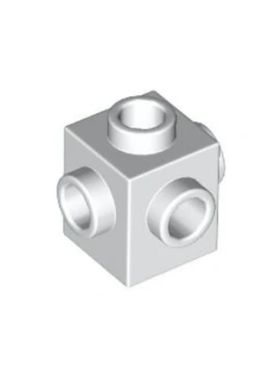 乐高/LEGO积木零件 4111971 4733 白色 1×1四侧带转接凸点砖