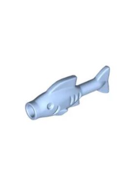 乐高/LEGO积木零件 6195347 64648 浅蓝色 小鱼 动物 鱼剑