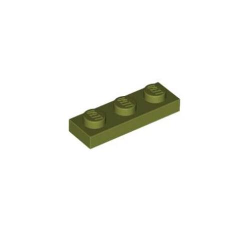 乐高/LEGO积木零配件 6278088 3623 橄榄绿色 1x3 基础板