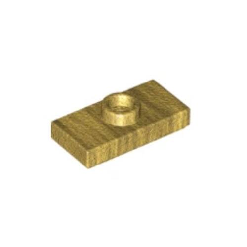 乐高LEGO积木零件 6092594 15573 珍珠金色 1x2二转一板 78823