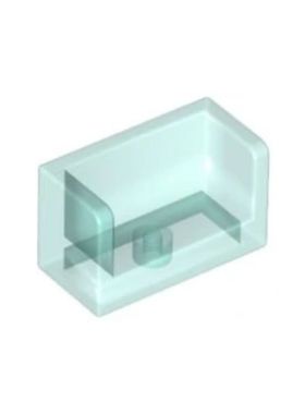 乐高LEGO 6248908 23969 35391透明浅蓝色1x2x1三面墙壁板6138481