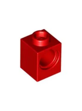 乐高/LEGO积木零件 654121 6541 红色 1x1带1孔砖孔梁 科技配件