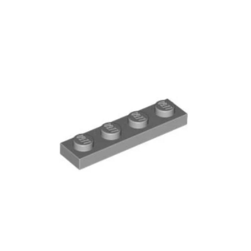 乐高/LEGO积木零件 4211445 3710 浅灰色 1x4 基础板 4颗粒板