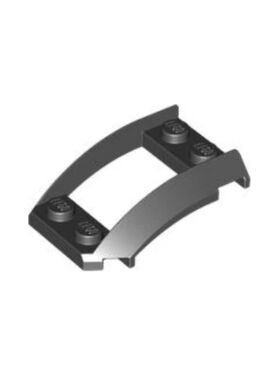 乐高/LEGO积木零配件 4525236 47755 黑色 2x4 镂空楔形件