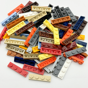 LEGO乐高 3710 1x4基础板 黑白 深灰红黄蓝绿米棕橙紫浅灰4211445