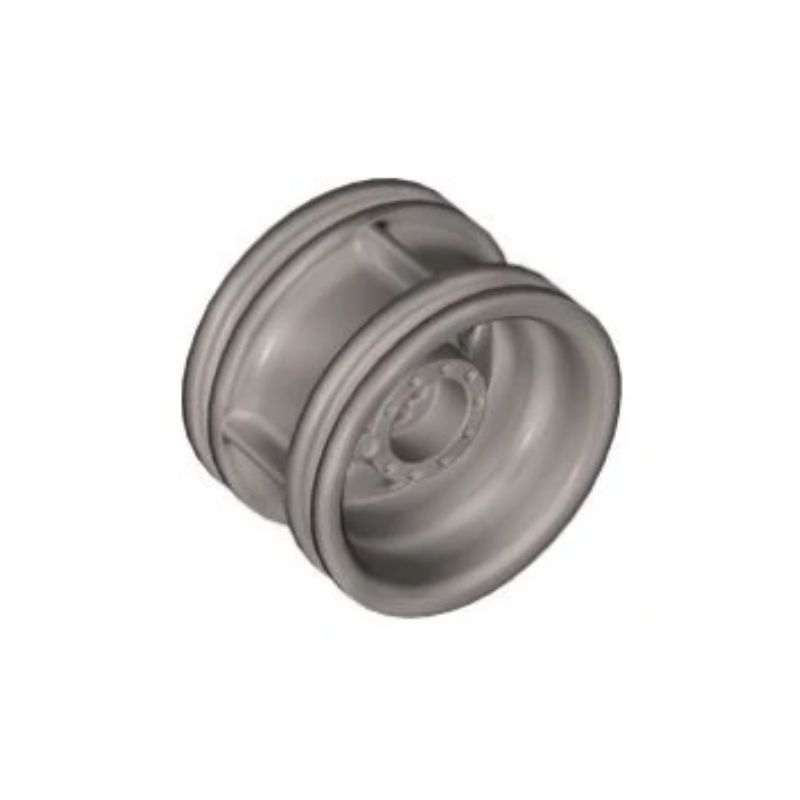 乐高/LEGO积木零配件 6106303 56145 金属银色 30×20mm 轮毂