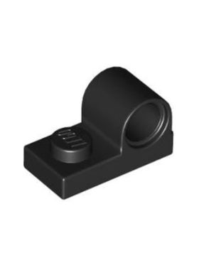 乐高/LEGO积木零配件 6114987 11458 黑色 1x2 带1孔板
