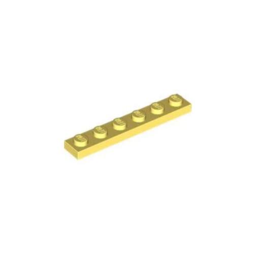 乐高/LEGO积木零件 6211356 3666 亮浅黄色 1x6 基础板