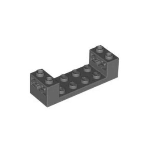 乐高LEGO 6287680 65635 3668 6454959 深灰色 2x6x1塞车带轴孔板