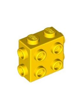 乐高/LEGO积木零件 6310247 67329 黄色1×2×1三面带凸点砖