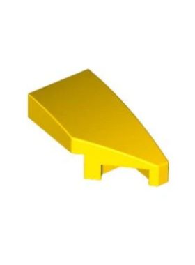 乐高/LEGO零配件 6289743 29119 黄色 1x2楔形弧面 右