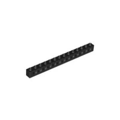 乐高/LEGO积木零配件 4107558 32018 黑色 1x14 带孔砖