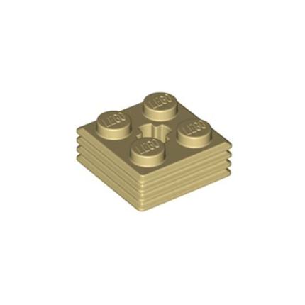 乐高/LEGO积木零件 6330903 71752 米色  2x2x2/3槽纹砖