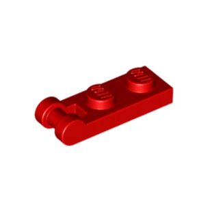 乐高/LEGO积木零件 4515365 60478 红色 1×2 单侧带接柄铰链板